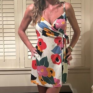 Show me your Mumu tropical wrap dress